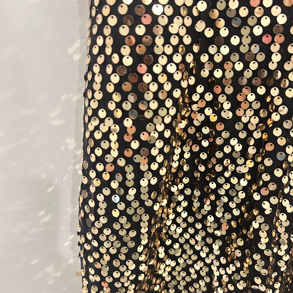 Showpo Black and Gold Sequin Mini Dress - Picture 5 of 5